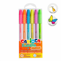 Gelový roller Carioca Fiorella - 6 ks / mix pastel