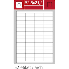 Print etikety A4 PLUS pro laserový a inkoustový tisk - 70 x 36 mm (24 etiket / arch)