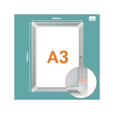 Clip rám Nobo Premium Plus A3 - uzamykatelný