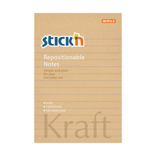 Samolepicí bločky Stick´n by Hopax - 101 mm x 150 mm / linka / 100 lístků / kraft