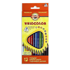 Pastelky Koh-i-noor Triocolor slabé / trojhranné / 6ks