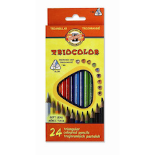 Pastelky Koh-i-noor Triocolor slabé / trojhranné / 12ks