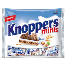 Sušenky Knoppers minis 200g