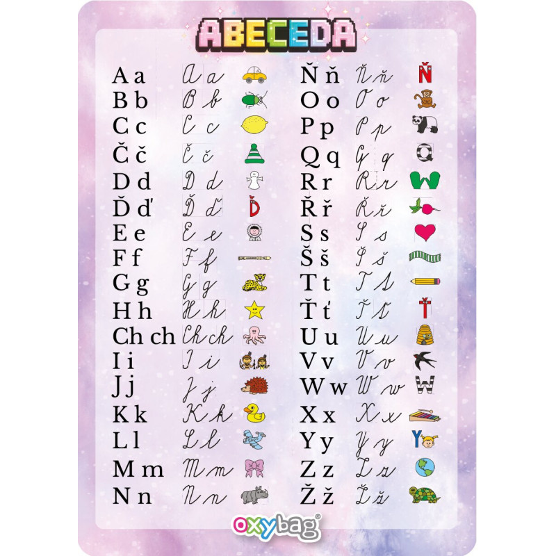 Vzdělávací karty A4 - Abeceda