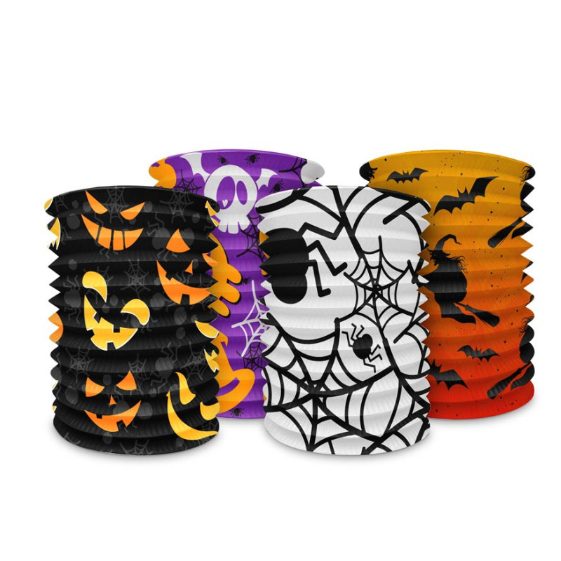 Lampion roztahovací 15 cm - Halloween mix