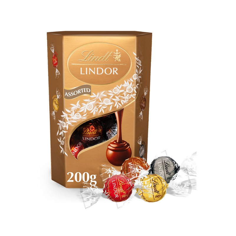 Lindt LINDOR Assorted - čokoládové pralinky / 200g