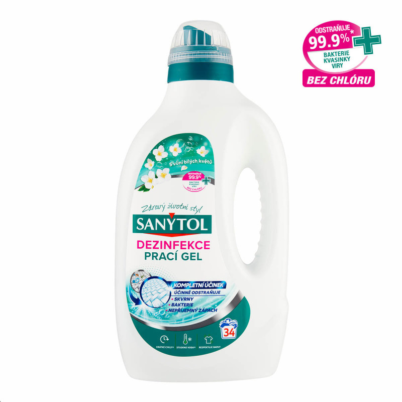 Dezinfekční prací gel Sanytol - květinová svěžest / 1,7 l