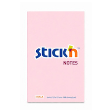 Samolepicí bloček Stick'n by Hopax - 150 x 101 mm / 100 lístků / pastelově růžová