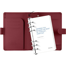 Diář Filofax Saffiano - osobní / dark cherry modular
