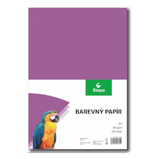 Papír barevný - A4 / 80 g / 100 listů / fialová