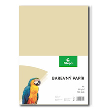Papír barevný - A4 / 80 g / 100 listů / krémová