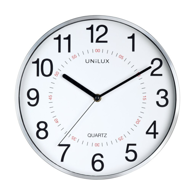 Nástěnné hodiny Unilux Aria - stříbrná