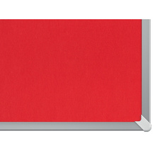 Nástěnka textilní Widescreen 85" / červená