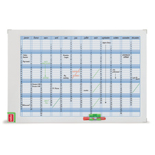 Plánovací tabule PLUS - roční / 720 x 50 x 1030