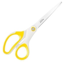 Leitz nůžky kancelářské WOW titanové 20,5 cm bílo-žlutá