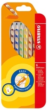 Trojhranné pastelky STABILO EASYcolors - 6 barev / pro leváky