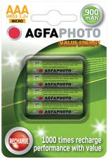 Nabíjecí baterie AgfaPhoto - NiMH AAA 900mAh / 4 ks