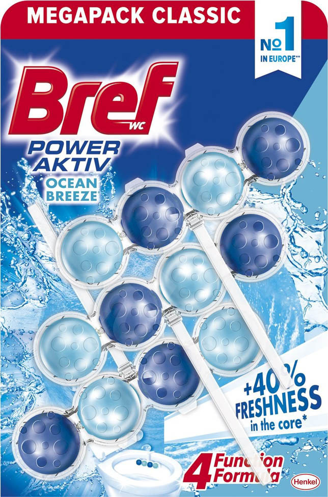 Bref WC Power Active kuličky 3 x 50 g