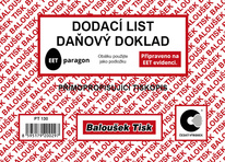 Baloušek dodací list daňový doklad - A6 / 50 listů / NCR / PT130