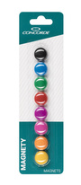 Magnety CONCORDE - průměr 20 mm / barevný mix / 8 ks