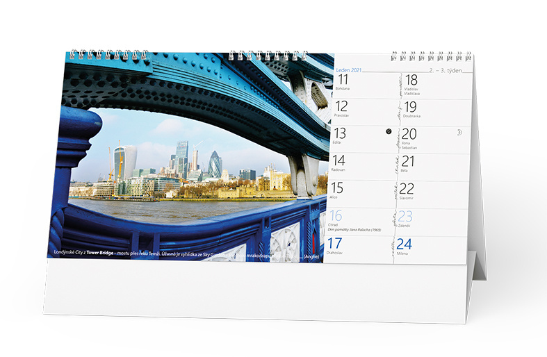 Baloušek tisk 2021 Svět v kostce - stolní kalendář BSI2