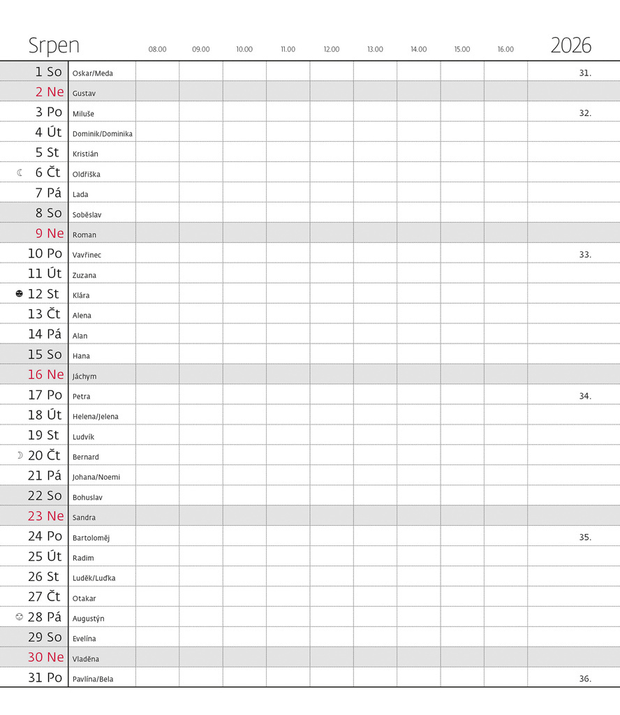 Diář kapesní LAMINO - měsíční / design 2