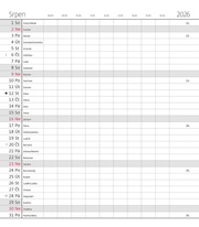 Diář kapesní LAMINO - měsíční / design 2