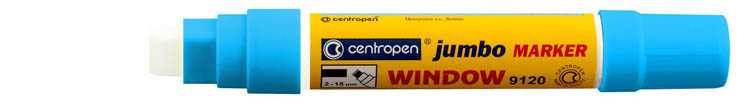 Značkovač Centropen 9120 Jumbo window - modrá