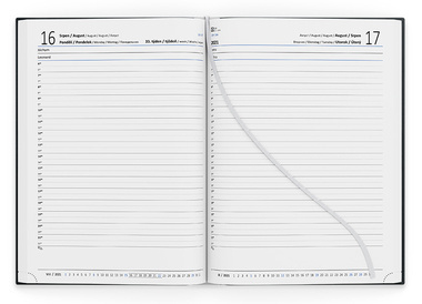 Baloušek tisk Adam Lamino B6 denní 2021 růže s gumou