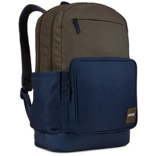 Studentský batoh s kapsou na notebook 15,6" Query - tmavě olivová / modrá