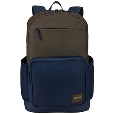 Studentský batoh s kapsou na notebook 15,6" Query - tmavě olivová / modrá