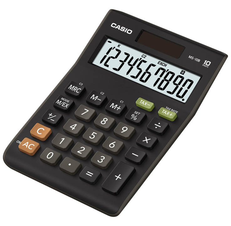 Casio MS 10 B S  stolní kalkulačka displej 10 míst