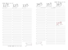 Diář PASTELINi - A5 / týdenní / fialová