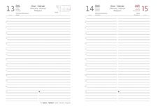 Diář PASTELINi - A5 / denní / fialová