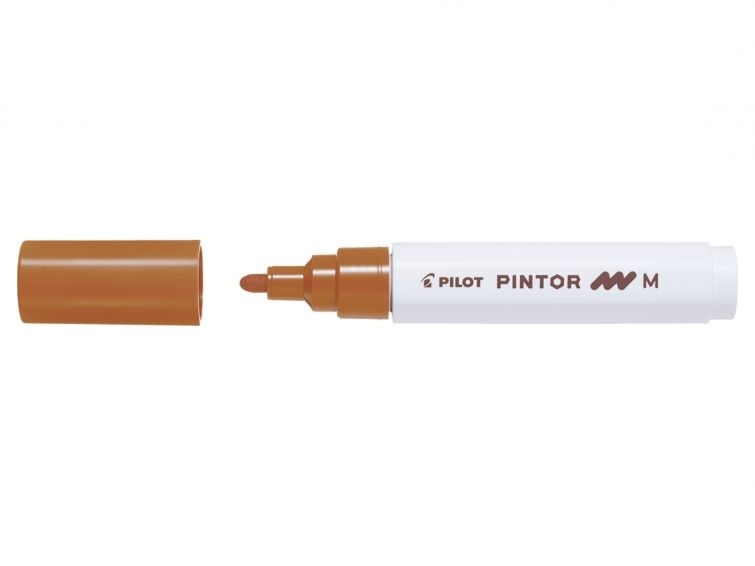 Popisovač Pilot Pintor M / hnědá