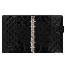 Filofax Domino Luxe A7 kapesní týdenní černá