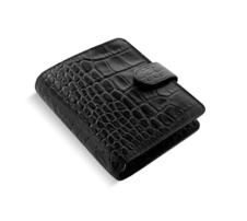 Filofax Classic Croc A7 kapesní týdenní černá