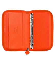Filofax Saffiano ZIP A6 osobní compact týdenní oranžová