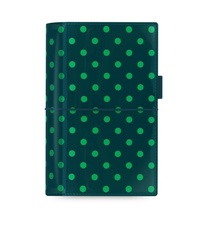 Filofax Domino Patent A6 osobní týdenní tmavě zelená + tečky