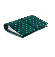 Filofax Domino Patent A6 osobní týdenní tmavě zelená + tečky