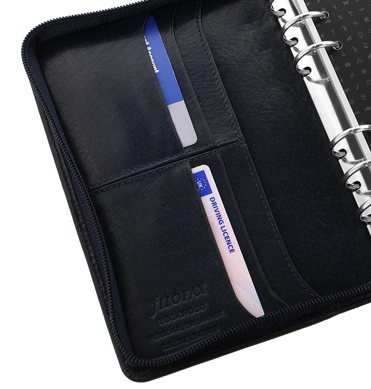 Filofax Lockwood A6 Zip osobní týdenní  navy