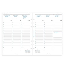 Filofax Domino Patent A5 compact týdenní růžová
