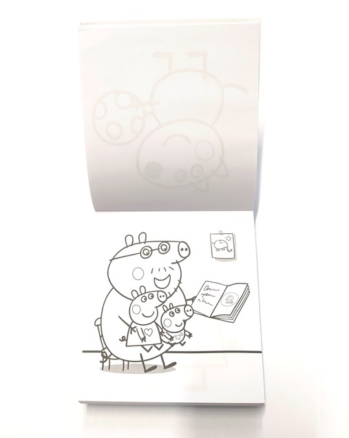 Omalovánky na cesty Prasátko Peppa + voskovky