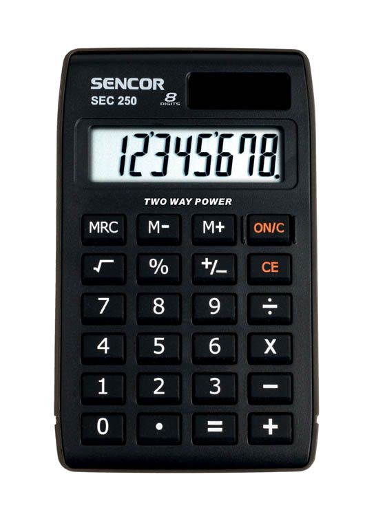 Kalkulačka Sencor SEC 250 displej 8 míst