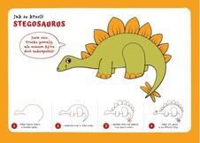 Omalovánkové překreslovánky - Jak se kreslí dinosauři