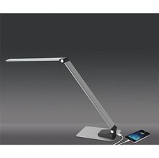 Lampa LED stmívatelná - stříbrná
