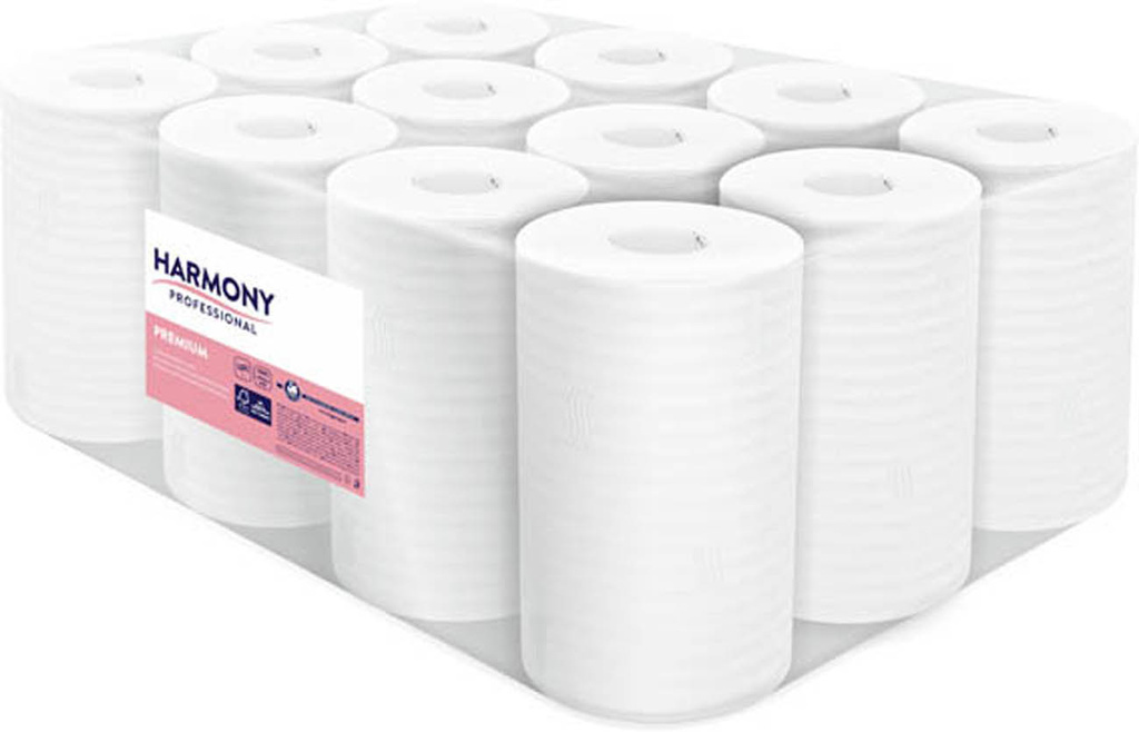 Papírové ručníky v rolích - Harmony Professional / Midi / 55 m