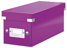 Krabice Leitz Click & Store - na CD / fialová