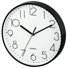 Nástěnné hodiny Hama PG-220 černé / tichý chod / průměr 22 cm