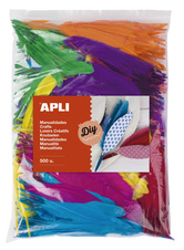Indiánská peříčka APLI Jumbo / mix barev / 500 ks